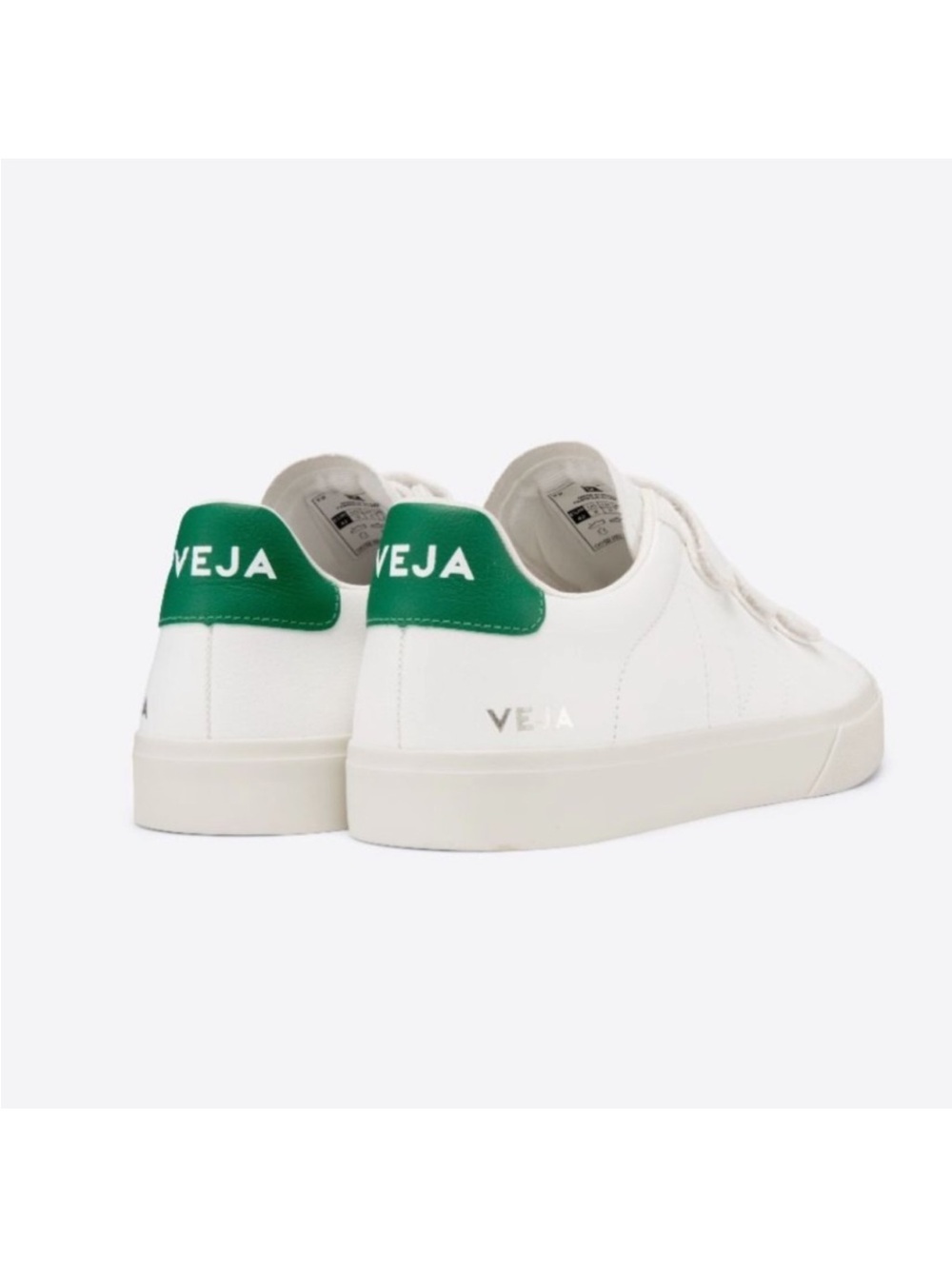 VEJA RECIFE SNEAKER IN EXTRA WHITE & EMERAUDE - Picture 2 of 10